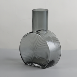 Round Flower Vase, Cool Gray HD2021-01