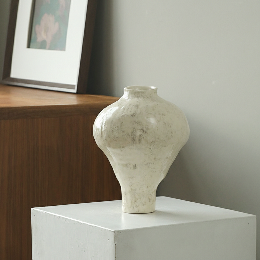 0 | 正品大丹陶瓷花瓶设计师手工花器景德镇创意摆件插花器皿艺术小众