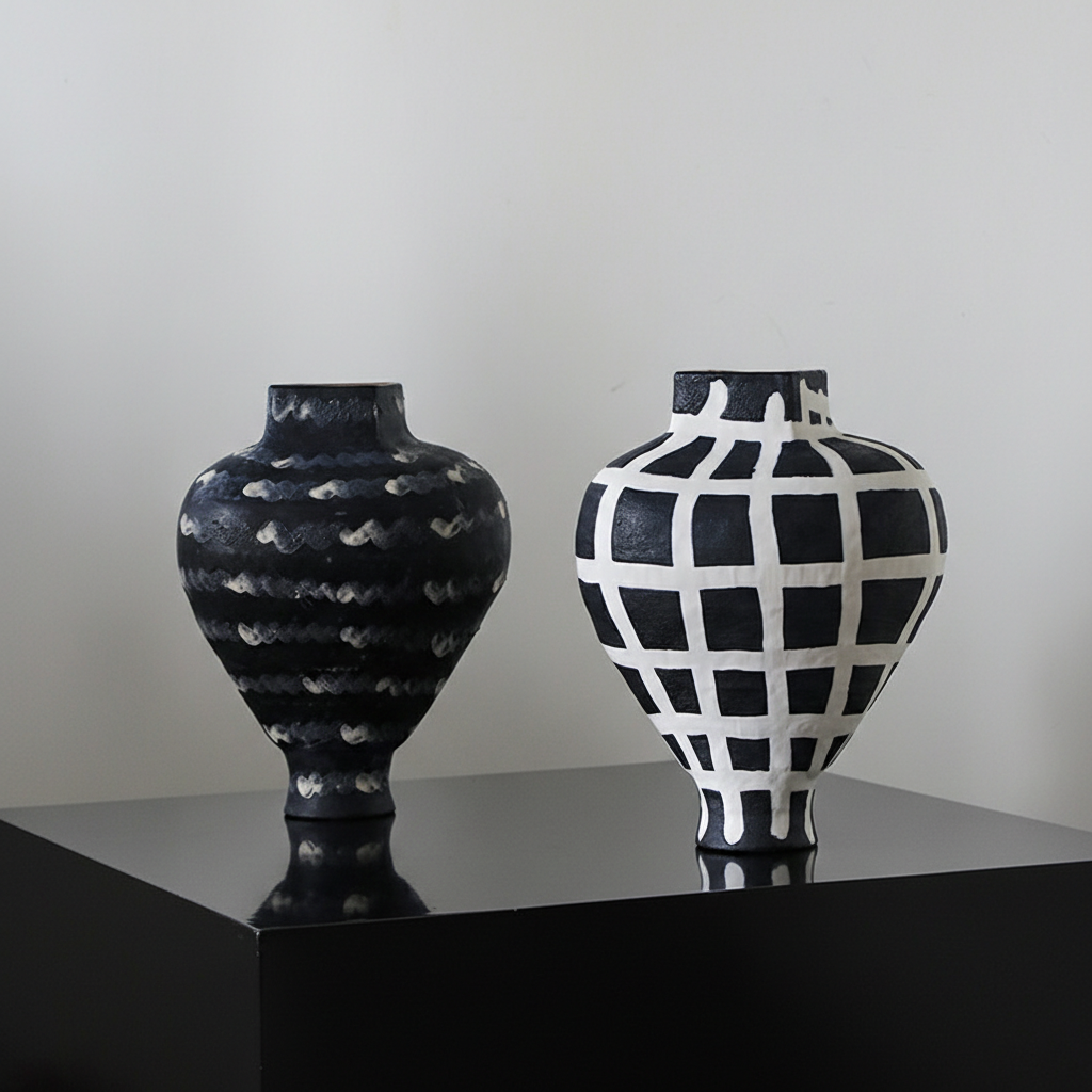 0 | 大丹陶瓷正品花瓶银彩工艺摆件景德镇瓷器设计感小众手作花器轻奢