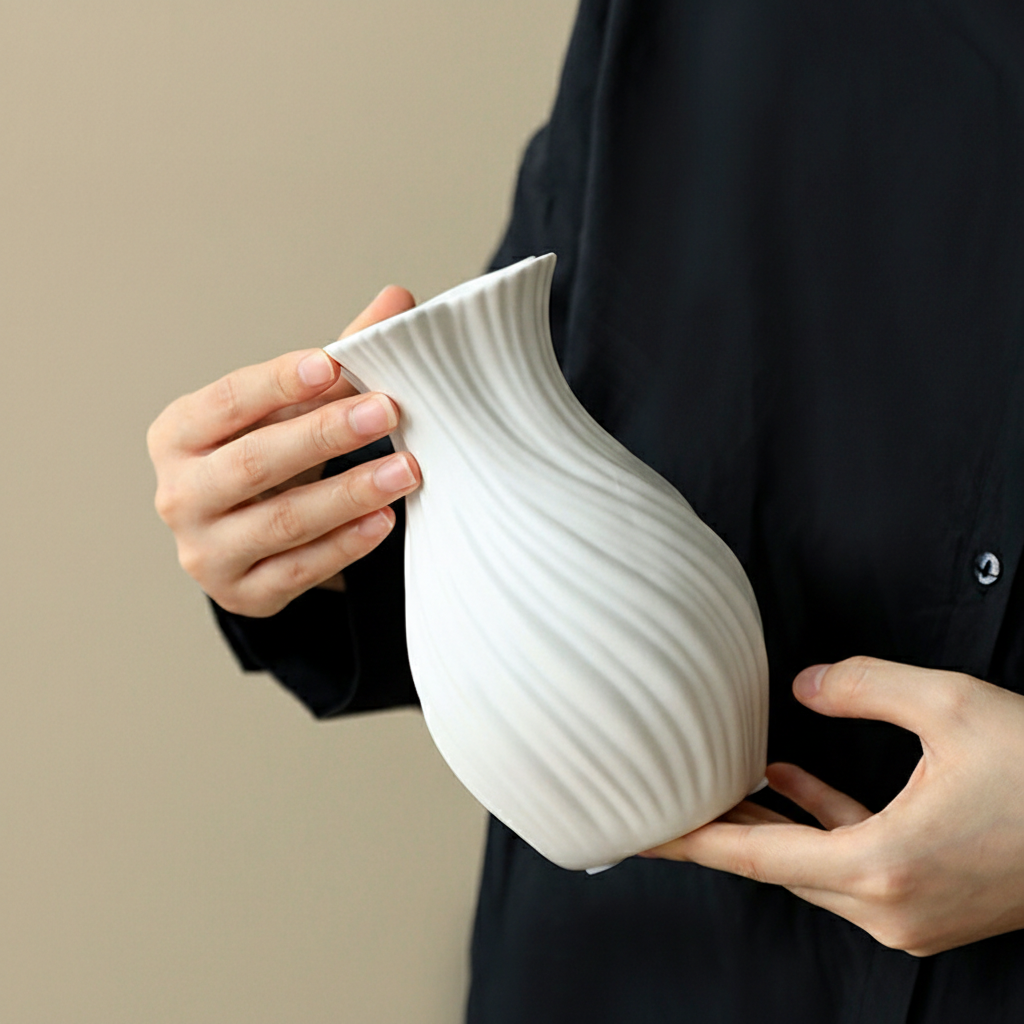 0 | Best west 简约北欧莫兰迪陶瓷花瓶摆件 ins风花插玄关装饰品花器