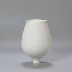 White U-shaped vase DD-FL-006