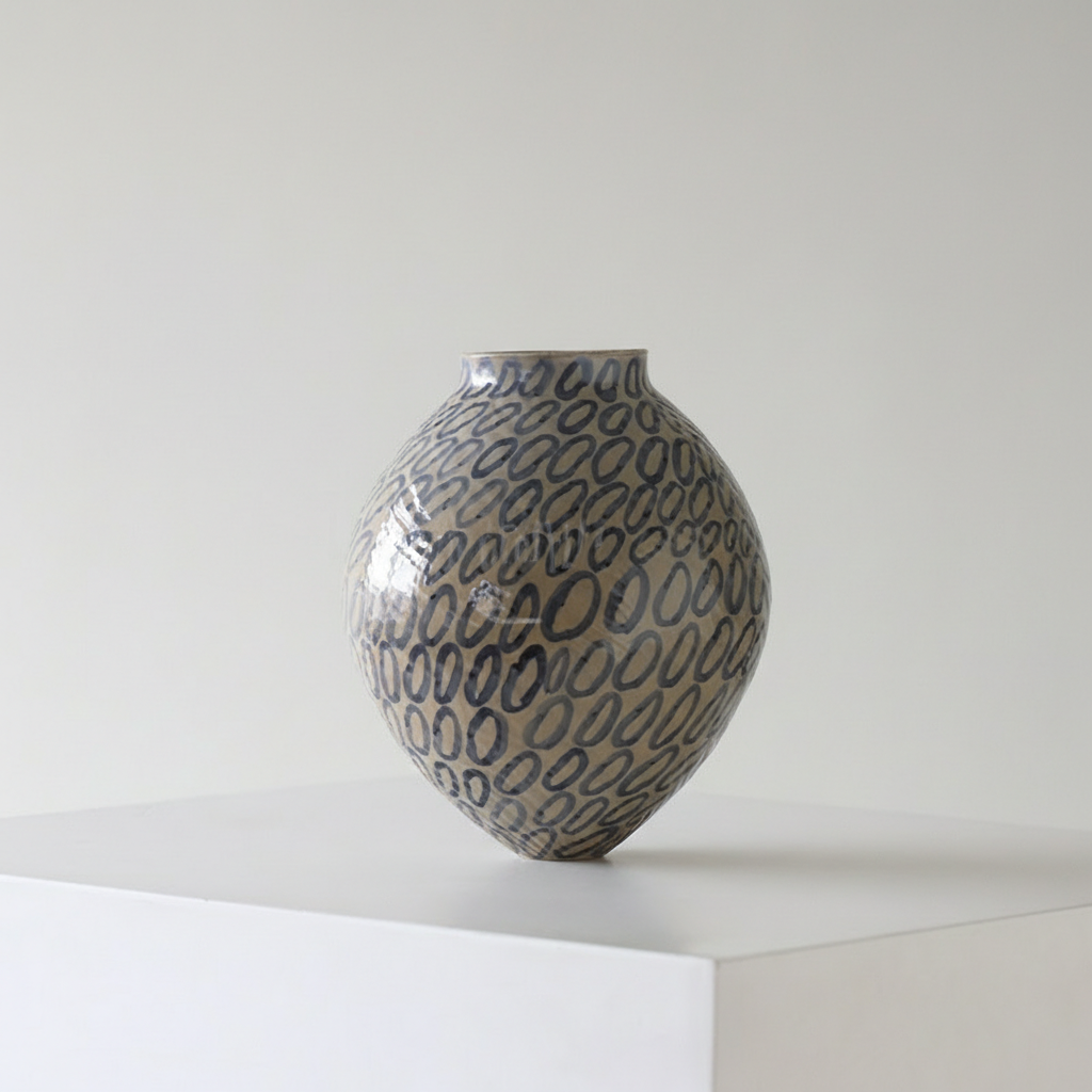 0 | Best west 大丹陶瓷新中式侘寂风花瓶摆件客厅插花陶罐样板装饰品