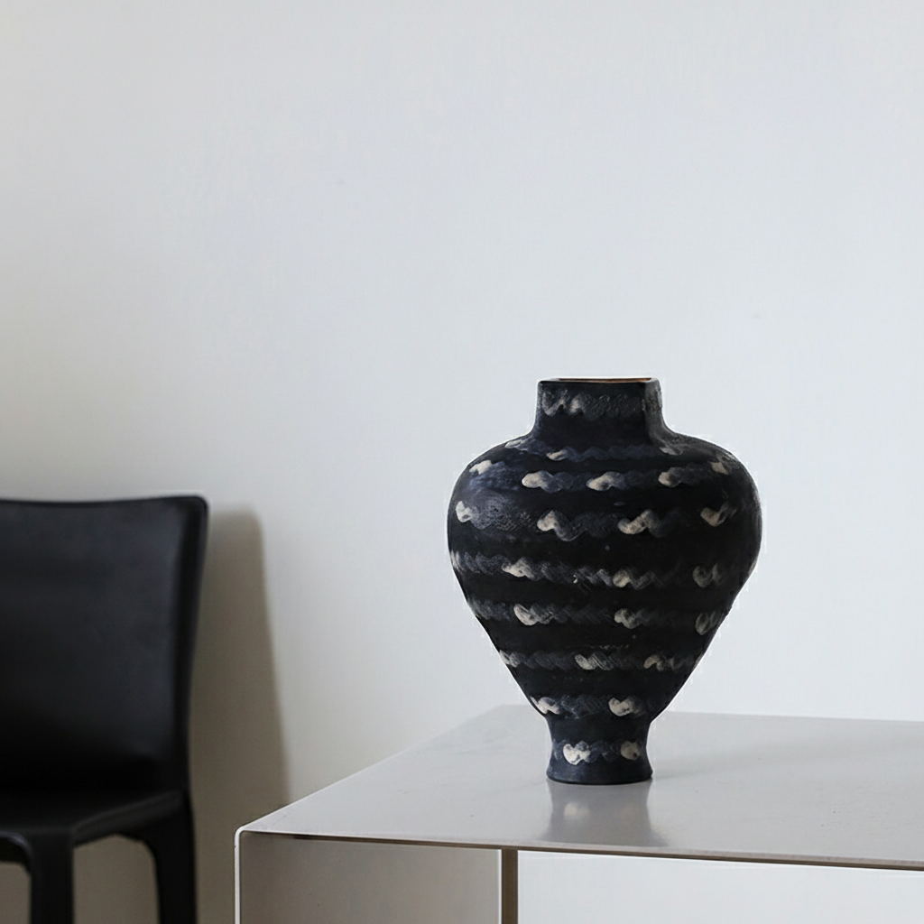 0 | 大丹陶瓷正品花瓶银彩工艺摆件景德镇瓷器设计感小众手作花器轻奢