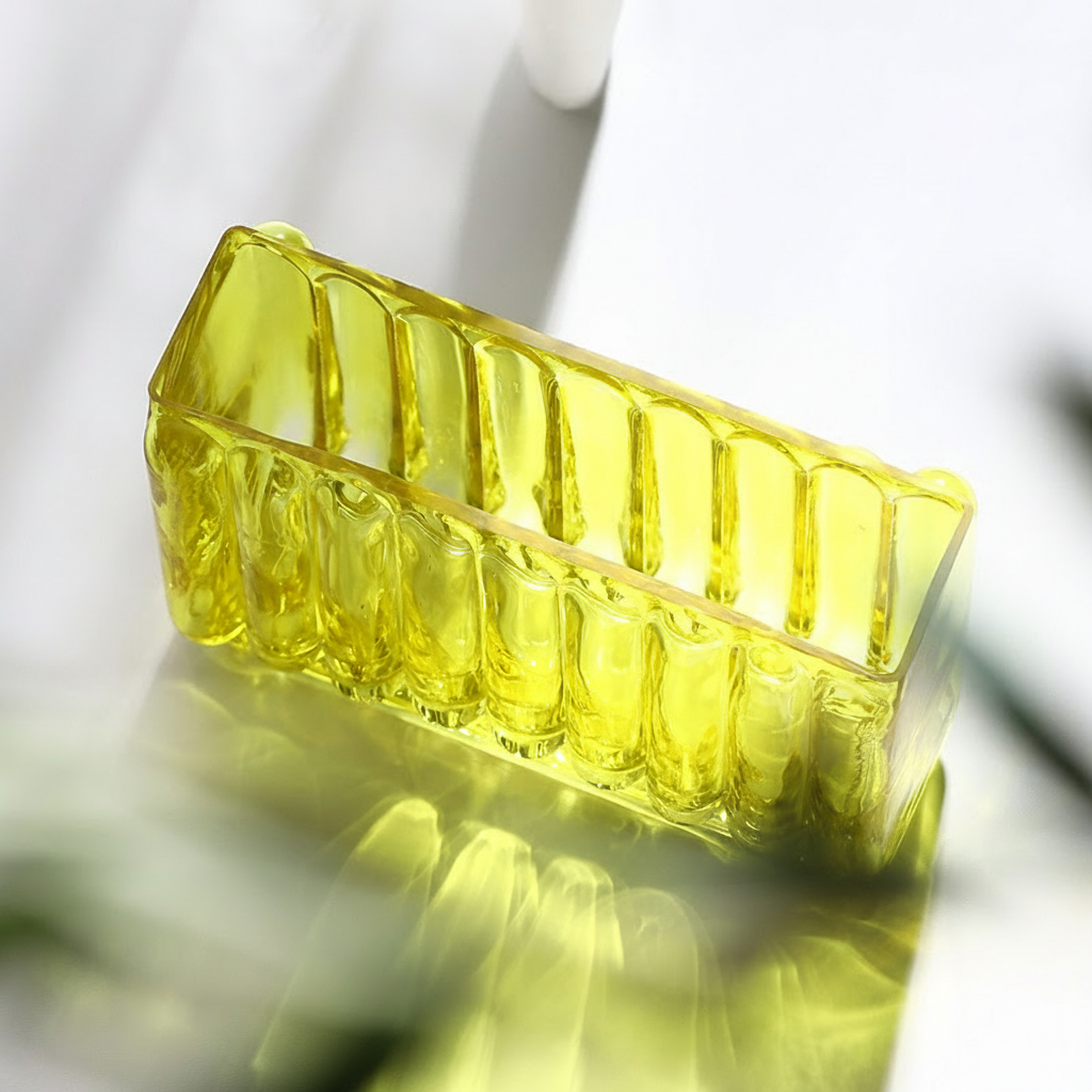 0 | Best west 创意竖楞玻璃花瓶创意样板房客厅玄关桌面软装饰品摆设