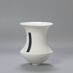 Curved striped vase DD-FL-009
