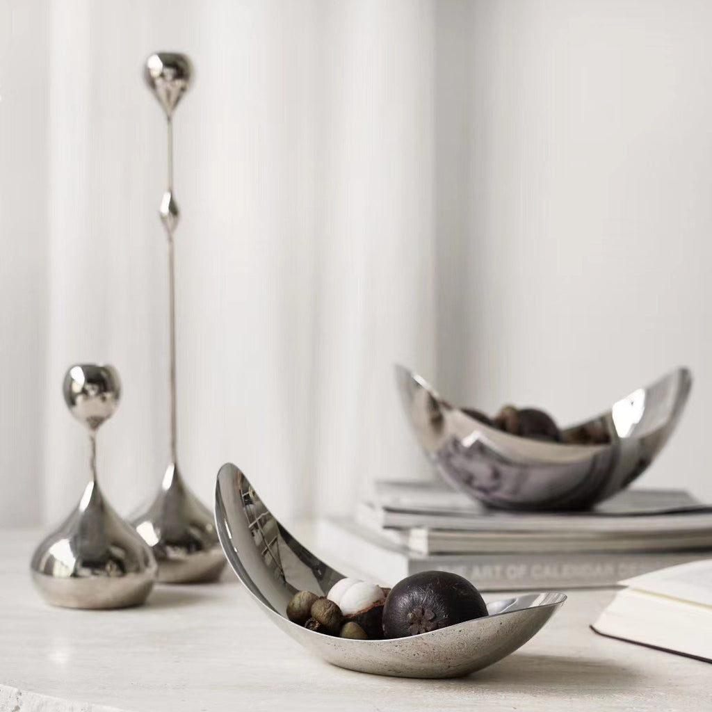 0 | KOMFORTFCH欧式轻奢果盘不锈钢水果盘高颜值家用客厅餐厅北欧装饰