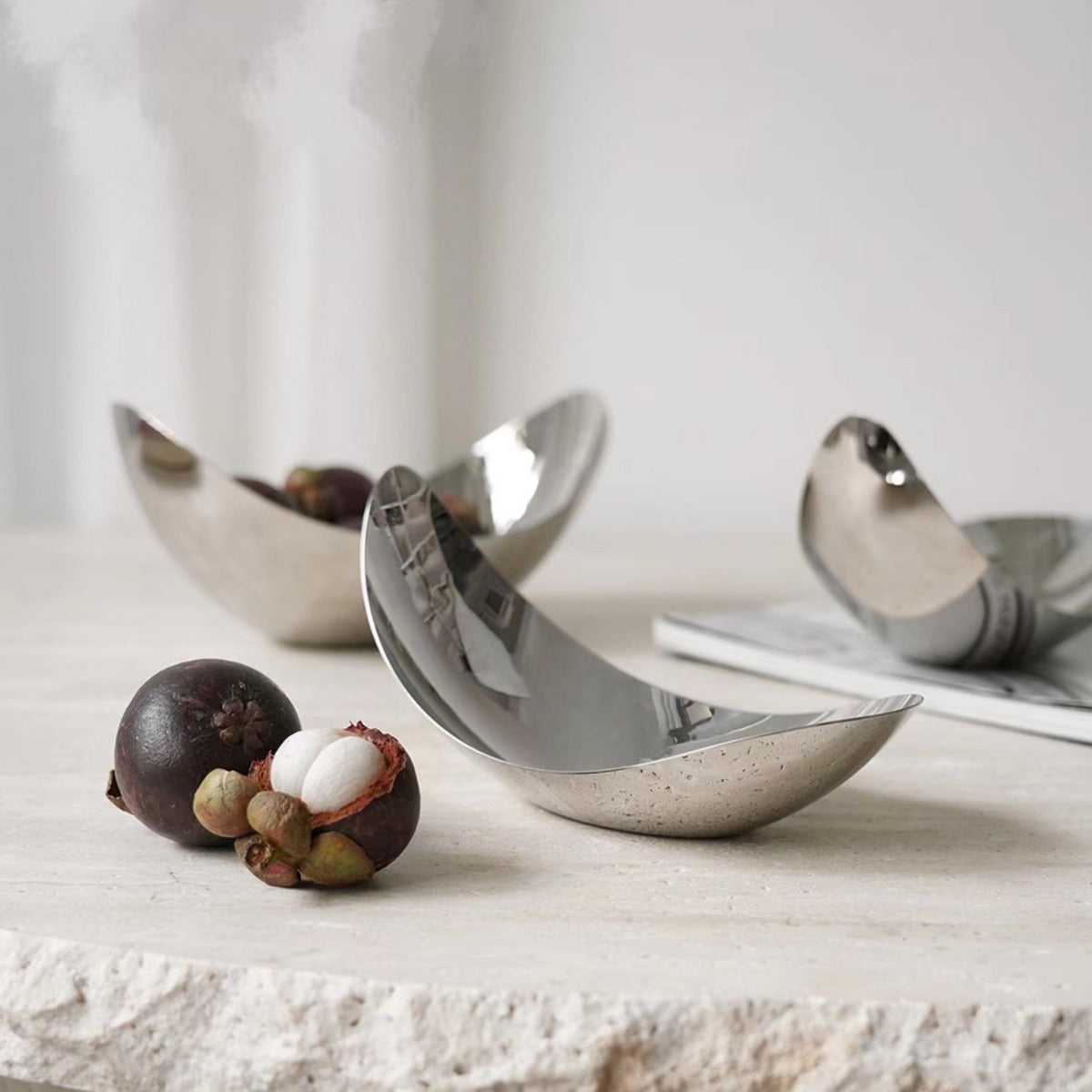 0 | KOMFORTFCH欧式轻奢果盘不锈钢水果盘高颜值家用客厅餐厅北欧装饰