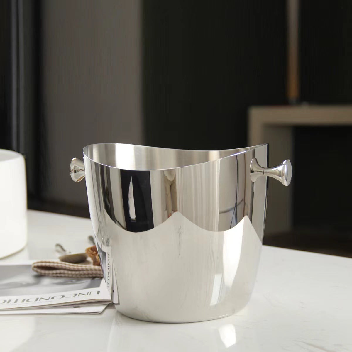 0 | KOMFORTECH北欧不锈钢冰桶酒具香槟啤酒冰镇桶酒架家商务送礼欧式