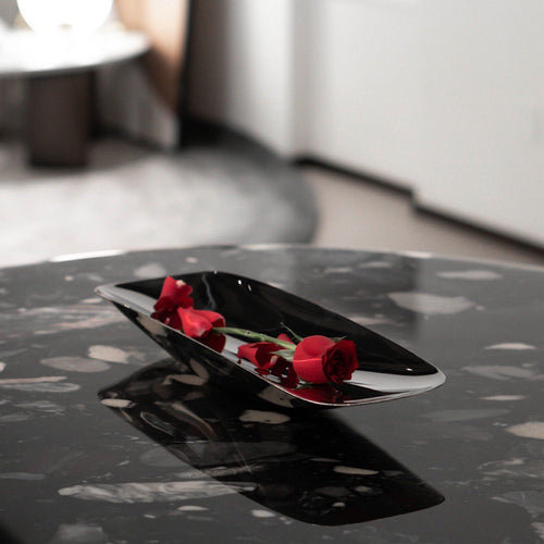 0 | KOMFORTECH科弗德不锈钢水果盘创意茶几客厅点心果盘摆欧式风格