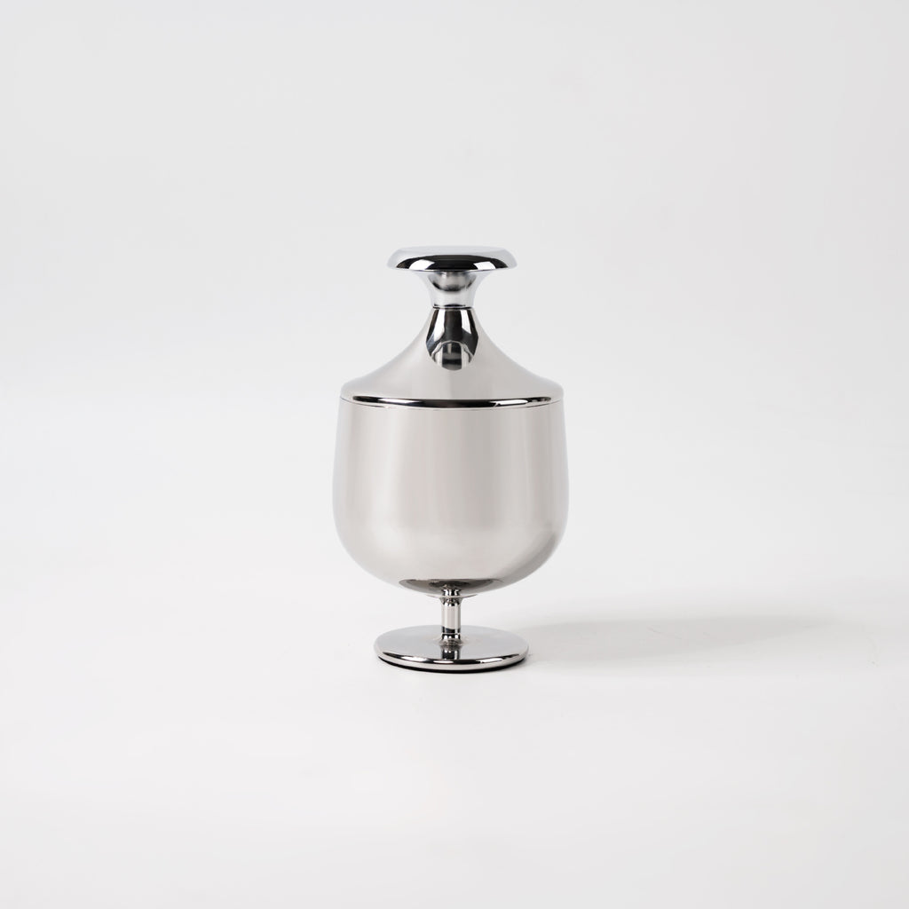 0 | 现代简约不锈钢糖罐储物罐创意摆件工艺品桌面装饰品厨房陈设