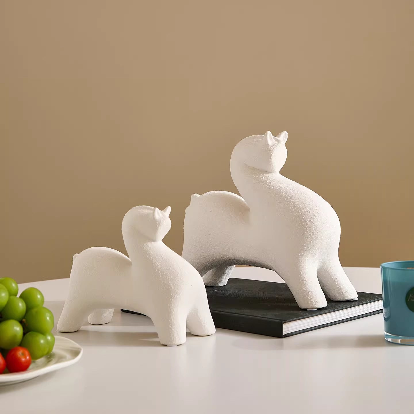 0 | 陶瓷唐马摆件客厅玄关酒柜桌面装饰品陶瓷马创意摆件生肖马摆设