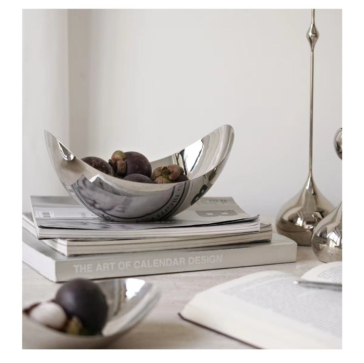 0 | KOMFORTFCH欧式轻奢果盘不锈钢水果盘高颜值家用客厅餐厅北欧装饰