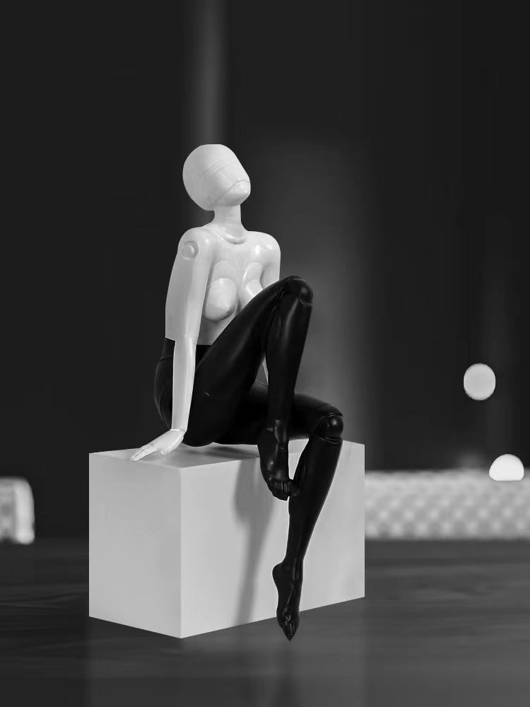 0 | 空山基摆件柜子装饰机械女神人物雕塑桌面摆设玄关饰品精致居家