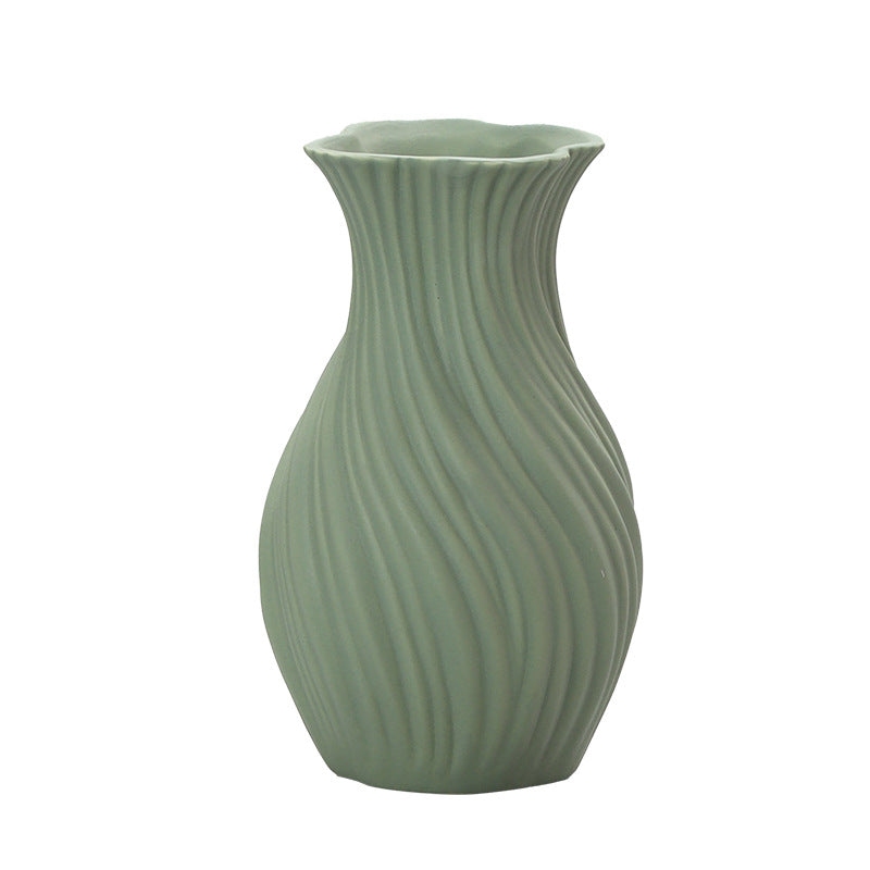 0 | Best west 简约北欧莫兰迪陶瓷花瓶摆件 ins风花插玄关装饰品花器