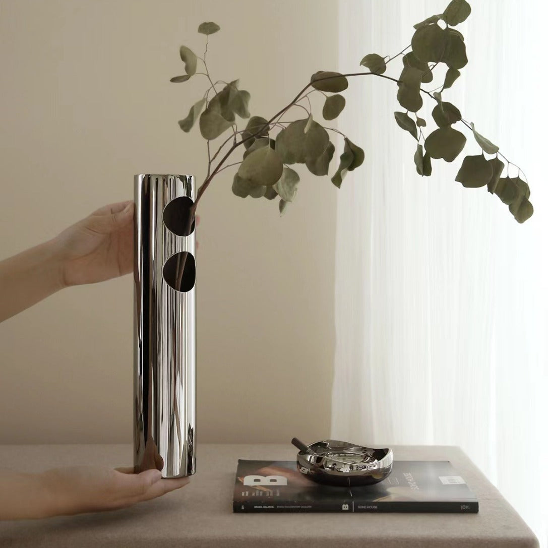 0 | 花瓶轻奢现代简约创意木质木制文玩创意摆件