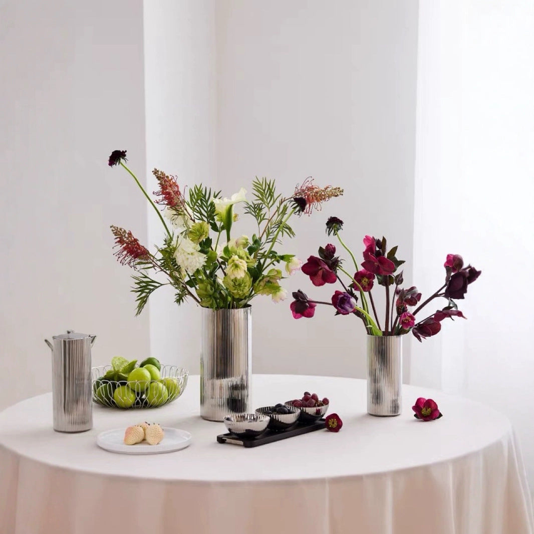 0 | KOMFORTFCH北欧不绣钢花瓶简约客厅插花摆件新婚乔迁礼物