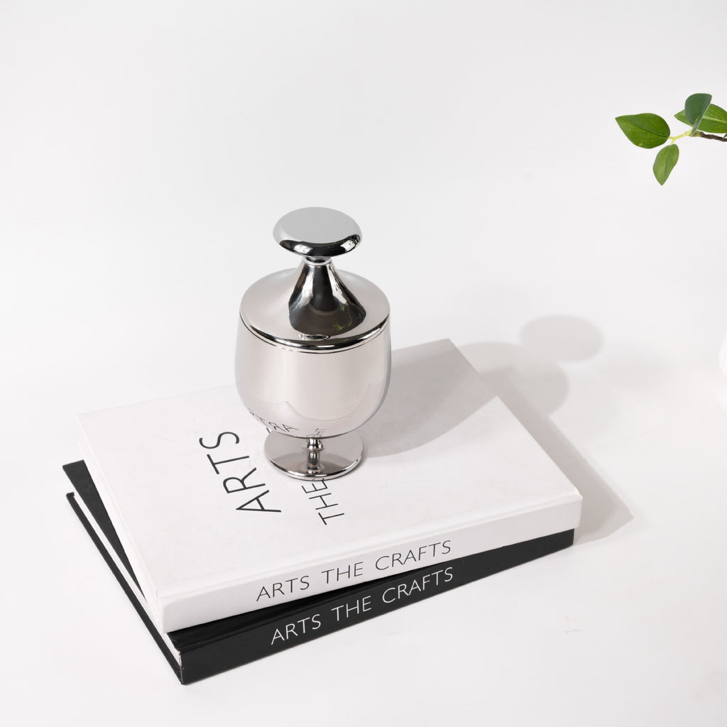 0 | 现代简约不锈钢糖罐储物罐创意摆件工艺品桌面装饰品厨房陈设