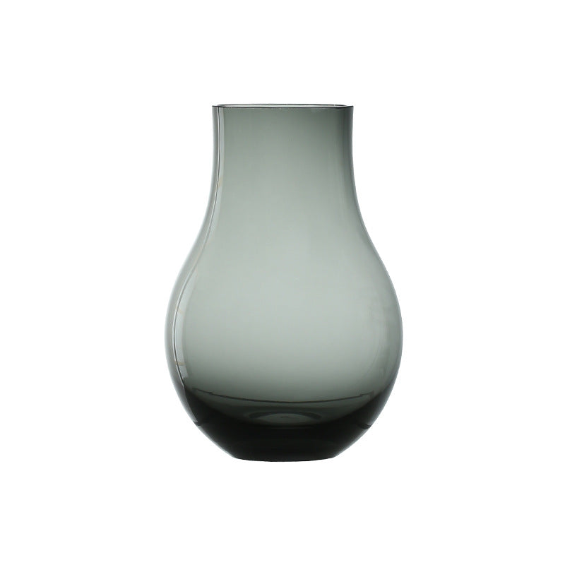 0 | Best west 马醉木高档青灰色葫芦形玻璃花瓶摆件家居装饰品花器