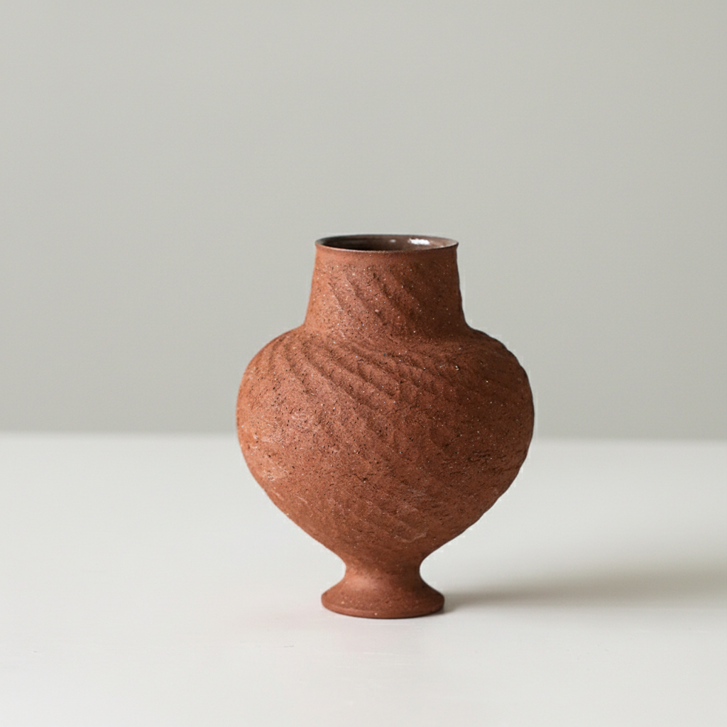 0 | Best west 大丹陶瓷设计师正品花瓶摆件客厅插花瓶新中式粗陶花器