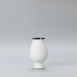 Bright white flower pot X2516-W