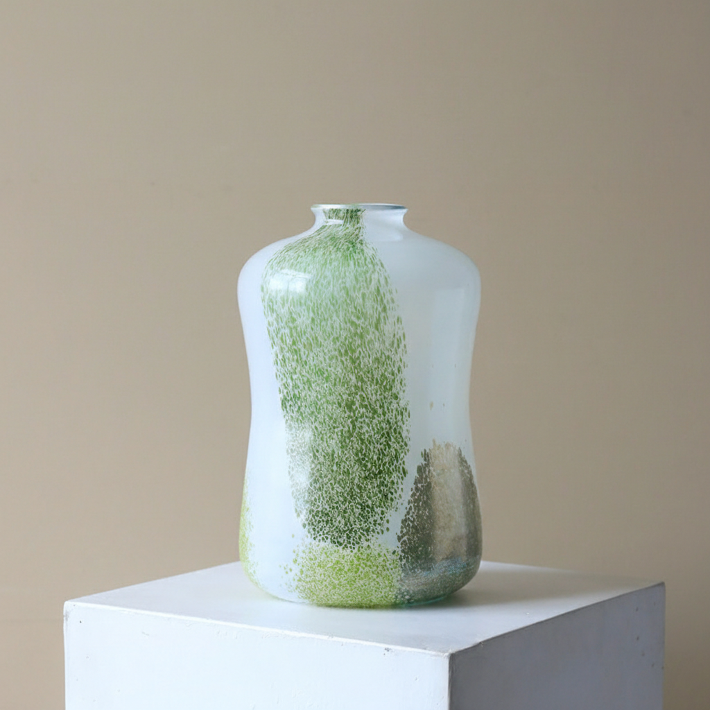 0 | 轻奢高级感玻璃花瓶复古摆件客厅插花艺术感餐桌花器玄关装饰小众