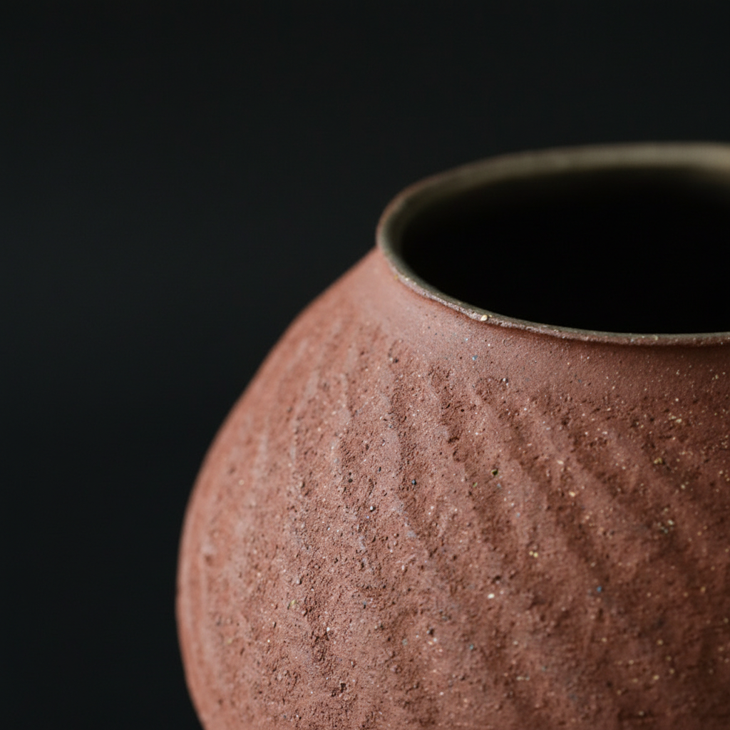 0 | Best west 大丹陶瓷设计师正品花瓶摆件客厅插花瓶新中式粗陶花器