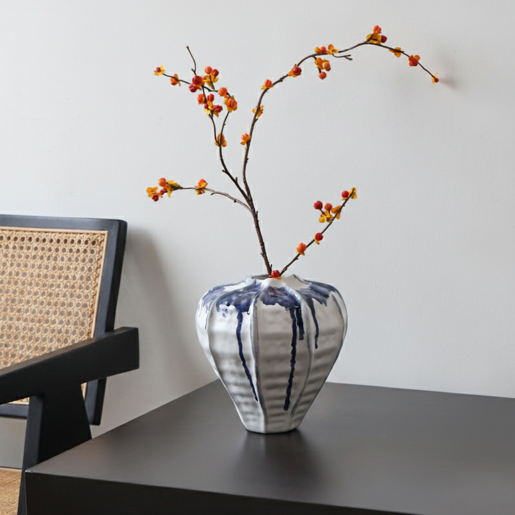 0 | Best west中式花瓶景德镇陶瓷摆件干花水培复古创意大号陶罐侘寂