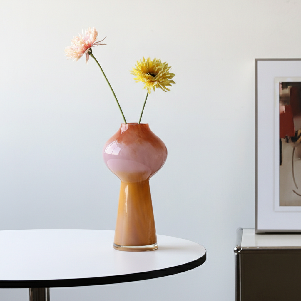 0 | Best west 花瓶摆件客厅插花轻奢高级感玻璃水培插花琉璃创意花器