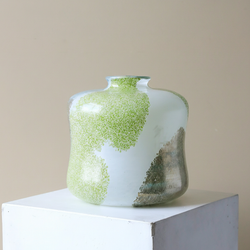 Vaso branco verde azul safira