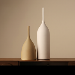 Set of Two Retro Lis Flower Bottles