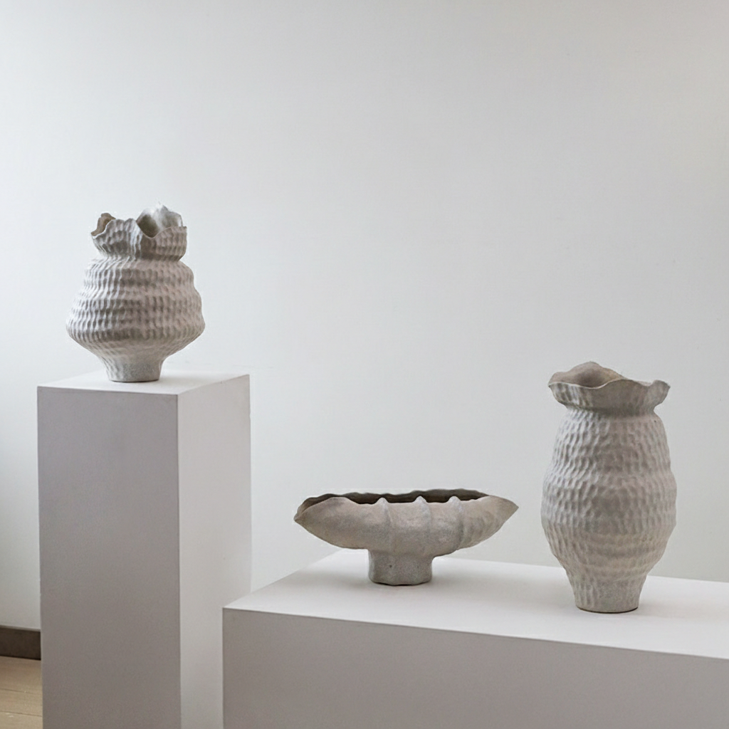 0 | Best west 景德镇陶瓷花瓶摆件高级感复古侘寂风干花插花陶罐创意