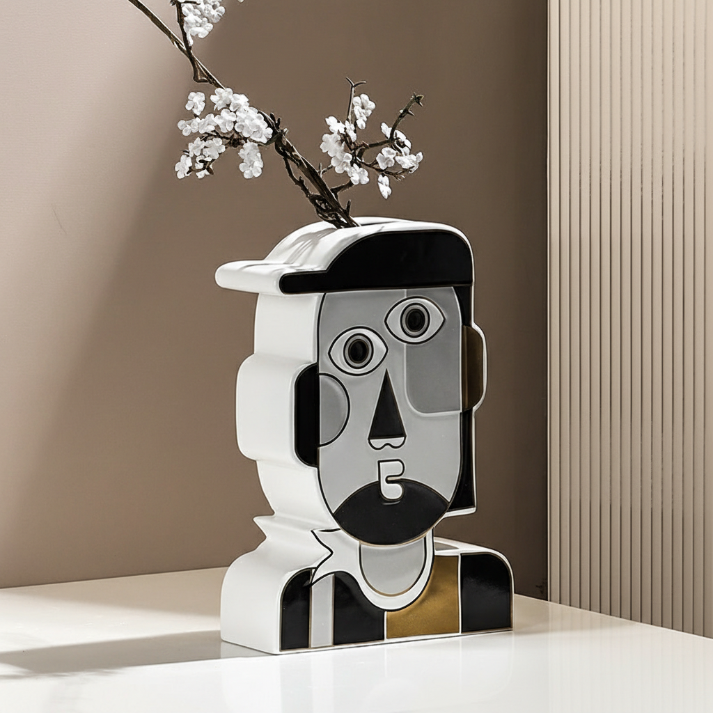 0 | Best west  纪念碑谷陶瓷花瓶摆件ins风设计师样板间软装饰品花器