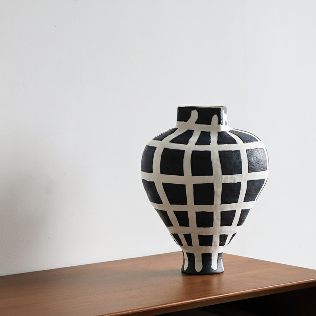 0 | 大丹陶瓷正品花瓶银彩工艺摆件景德镇瓷器设计感小众手作花器轻奢