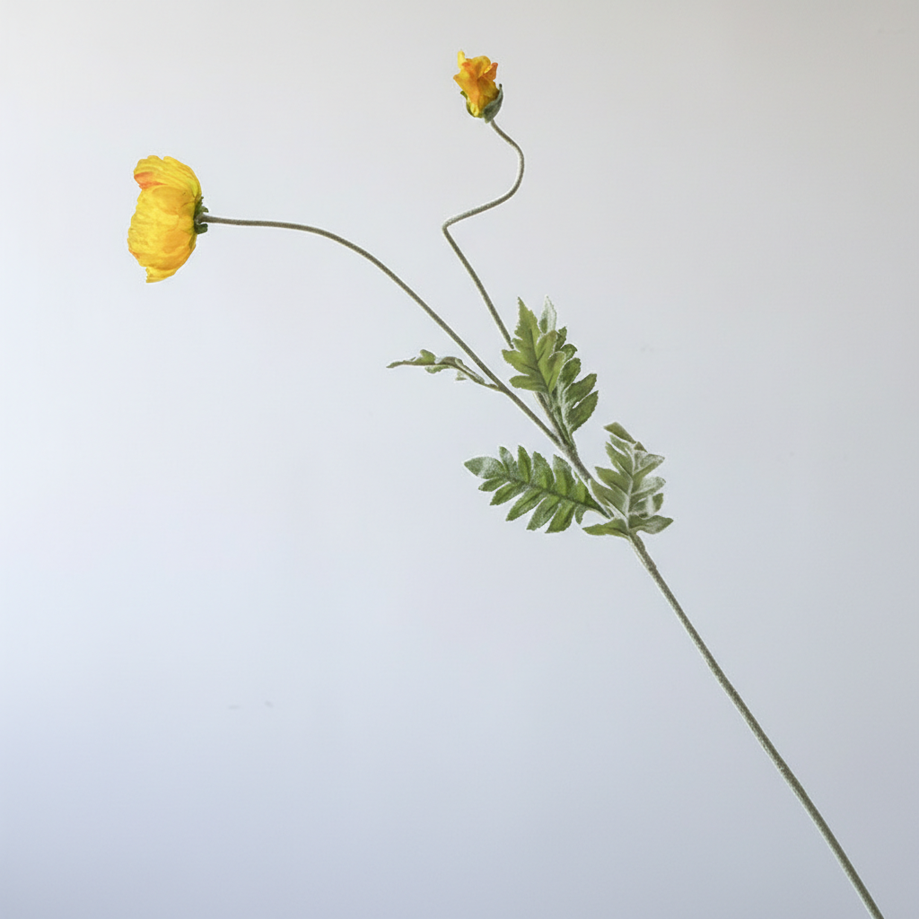 5702374659858 | Color:108CM大冰岛虞美人（黄色）一枝